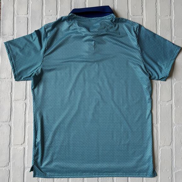 Bonobos Men's Golf Performance Polo Short Sleeve Shirt Sail Boat Pattern sz L - Picture 2 of 6